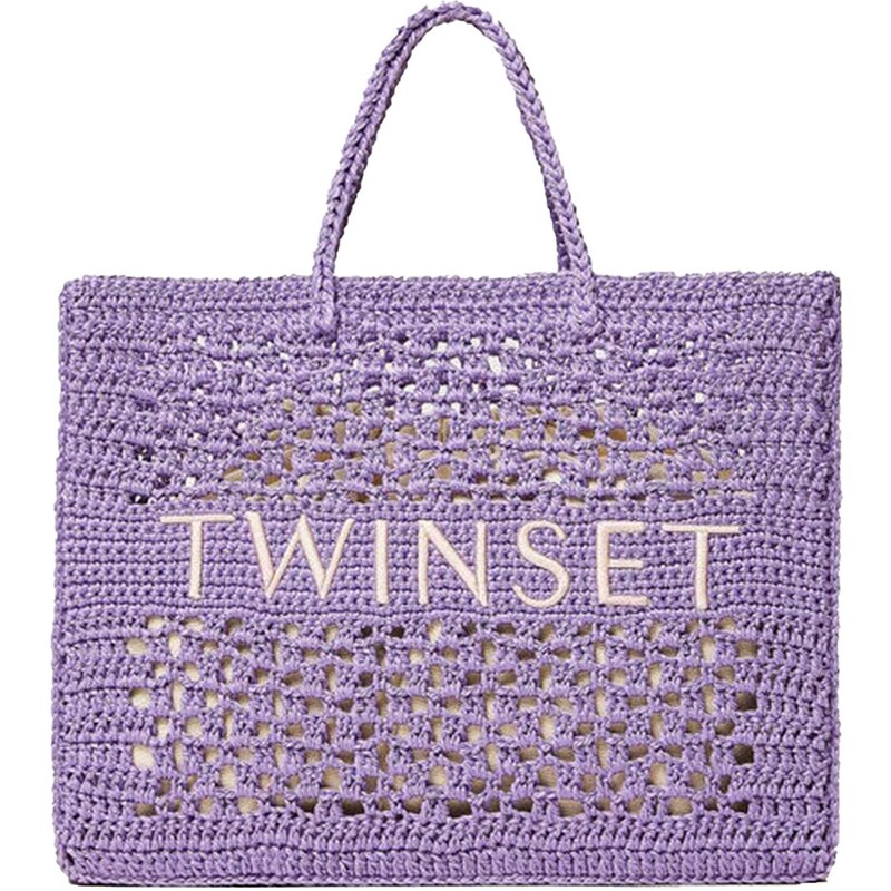 TWINSET Borsa shopper `bohémien` crochet