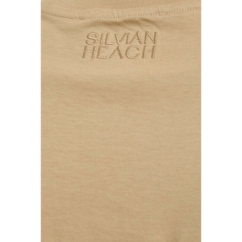Silvian Heach t-shirt in cotone colore beige