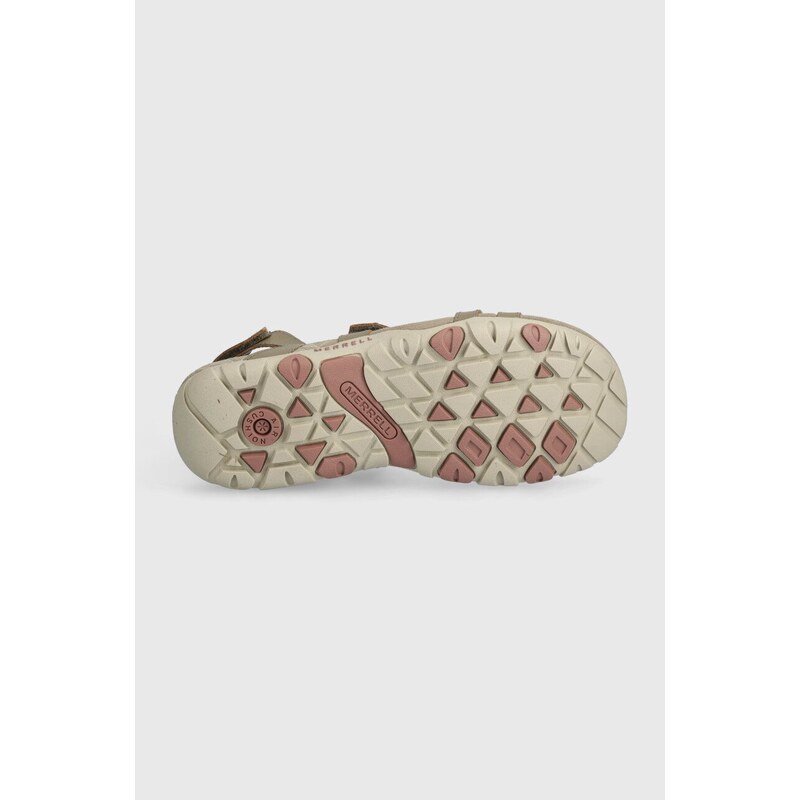 Merrell sandali in pelle SANDSPUR ROSE CONVERT donna colore beige J003424