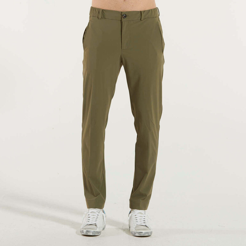 RRD pantalone coulisse tessuto tecnico verde