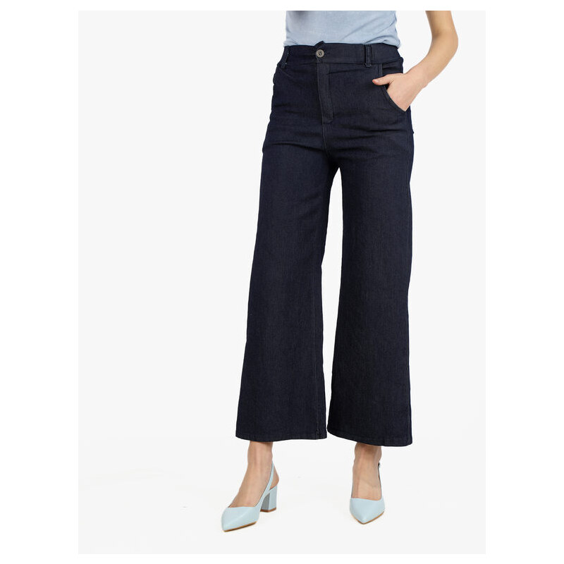 Solada Pantaloni Donna a Vita Alta Effetto Jeans Casual Taglia L