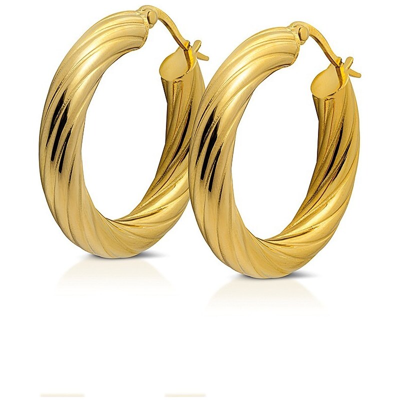 Orecchini in acciaio dorato donna gioielli Ops Objects Fancy opsor-780