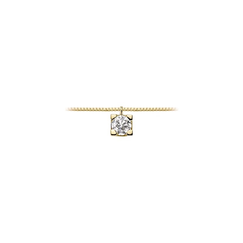 Donnaoro elements Collana donna marchio DonnaOro punto luce oro giallo diamante ct 0,04 lpl10310.004