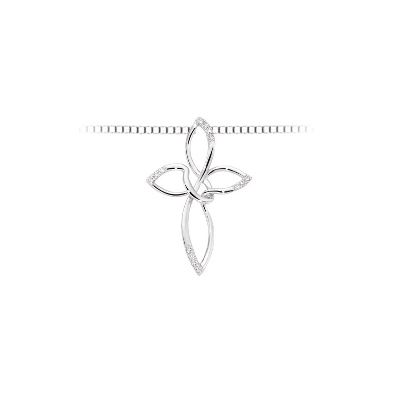 Collana Donna AMELINE Croce In Oro 14K - Catena Minimalista - Nuova Con Etichette