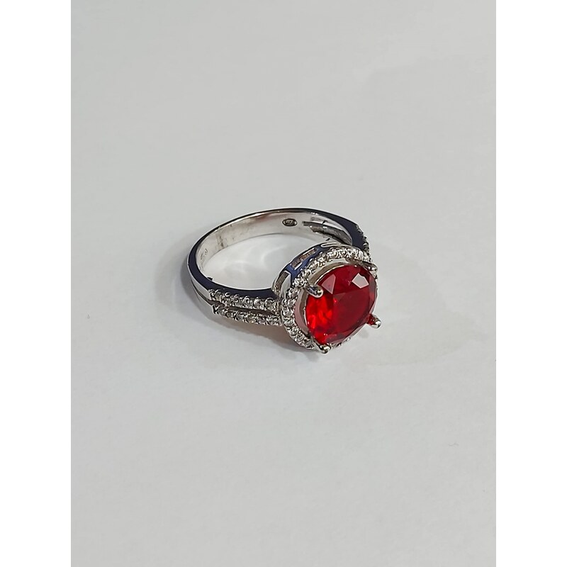 Anello byblos jewels argento 925 donna con cristallo rosso cod: 9010