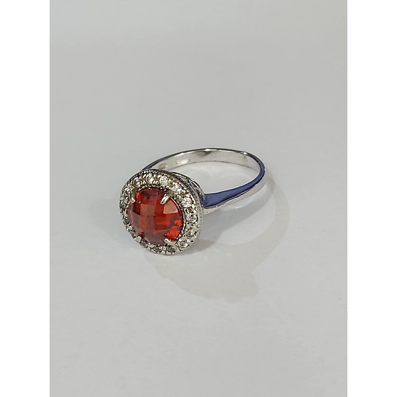 Anello byblos jewels argento 925 con cristallo rosso