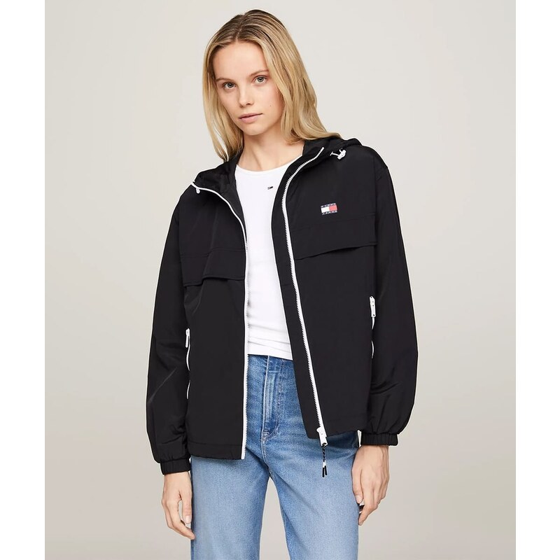 Tommy Jeans Giacca a Vento Chicago con zip a contrasto Donna