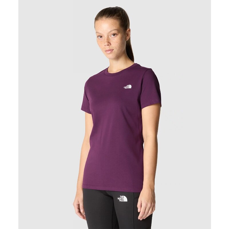 The North Face T-Shirt Simple Dome Purple Donna