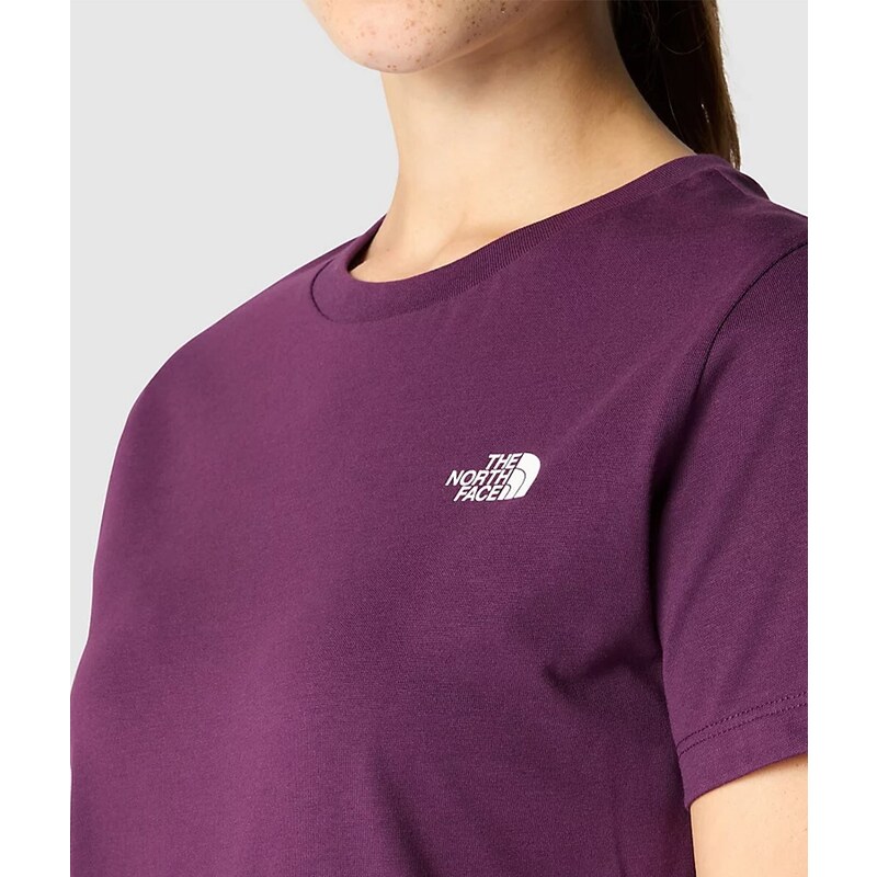 The North Face T-Shirt Simple Dome Purple Donna