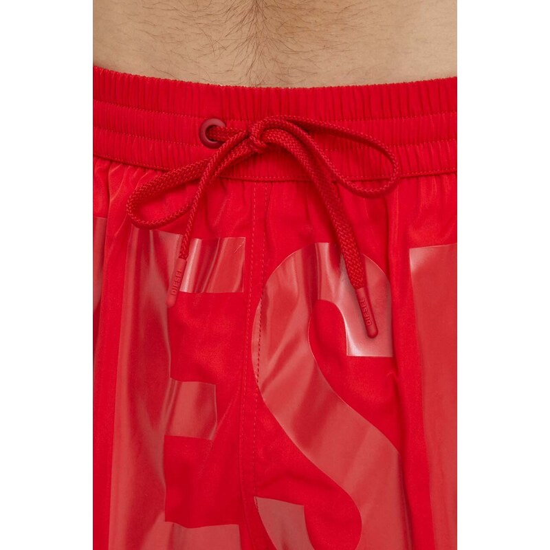 Diesel pantaloncini da bagno colore rosso