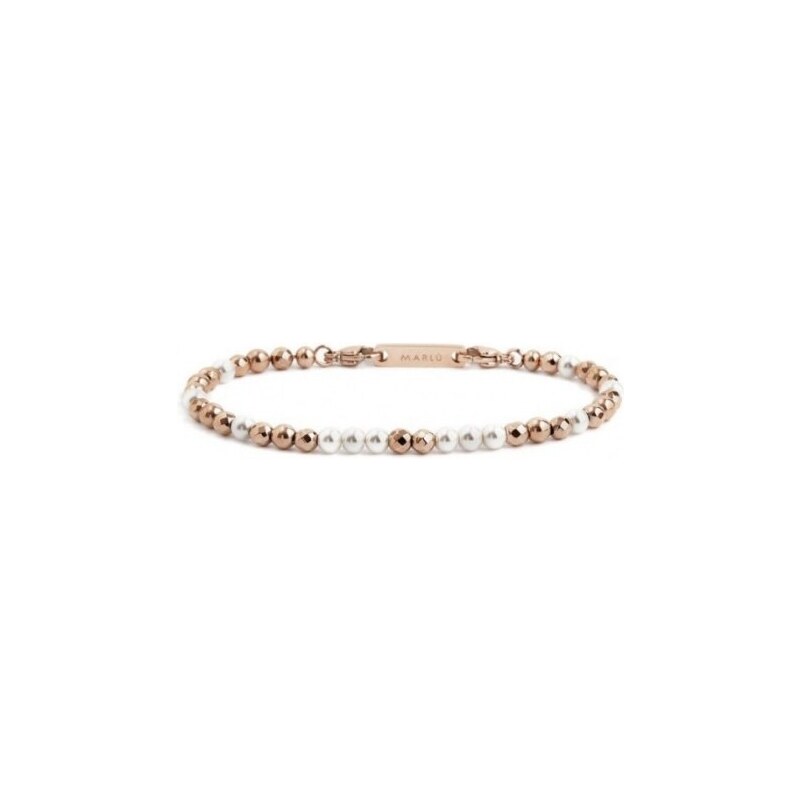Bracciale Donna Marlù Sparkles 31BR0010-P In Acciaio Con Zircone Viola, Regolabile 15-19cm