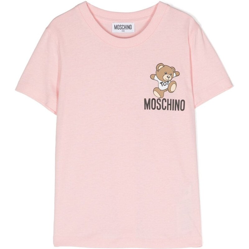 MOSCHINO KIDS T-shirt rosa teddy Bear