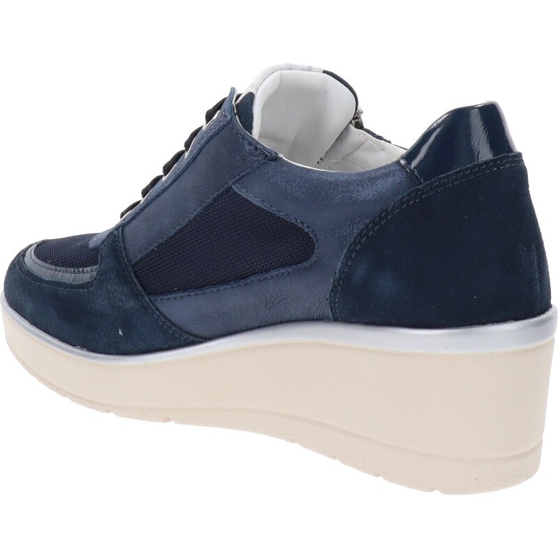 Valleverde Sneakers Donna in Pelle e tessuto Blu