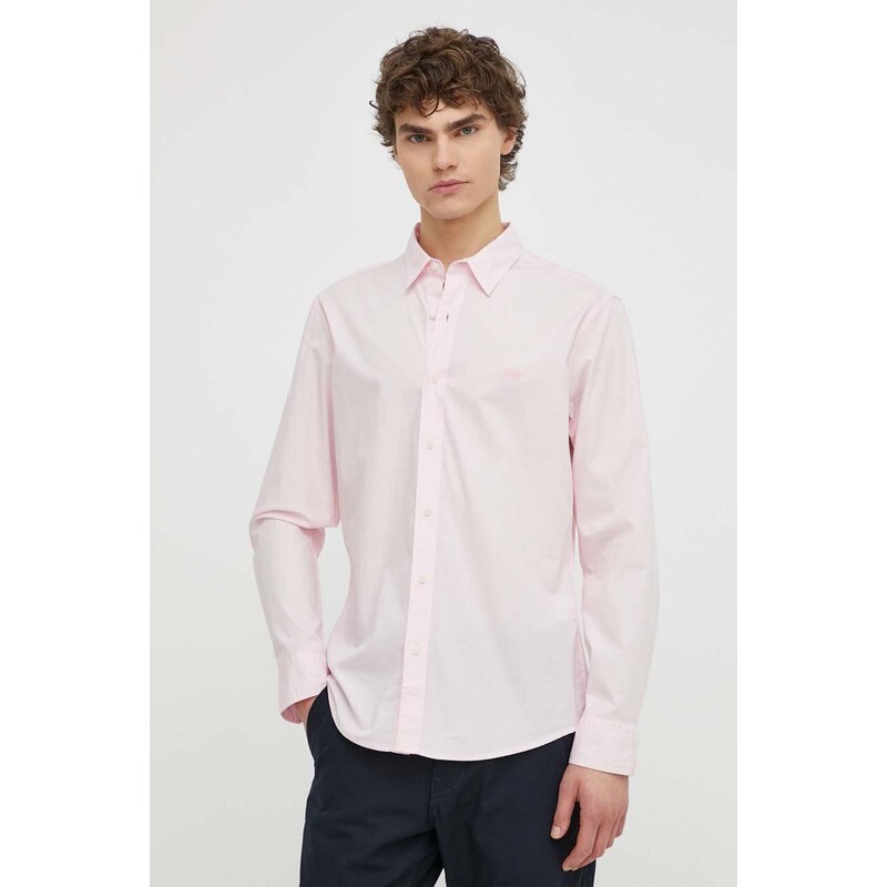 Levi's camicia uomo colore rosa