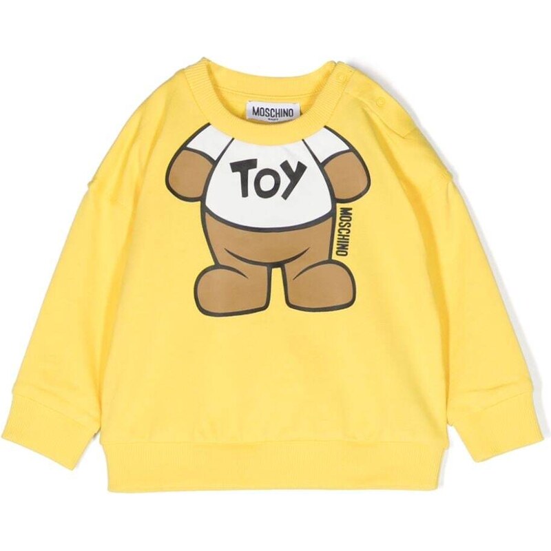 MOSCHINO KIDS Felpa gialla Teddy Bear Toy neonato