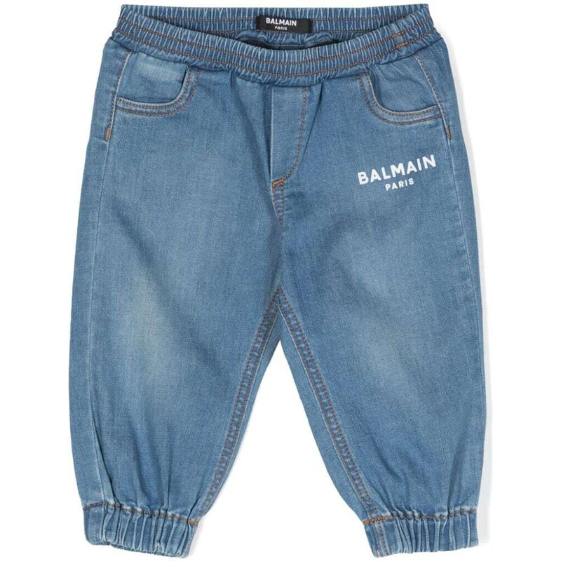 BALMAIN KIDS Pantalone neonato blu