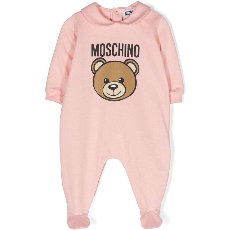 MOSCHINO KIDS Tutina rosa neonata Teddy bear