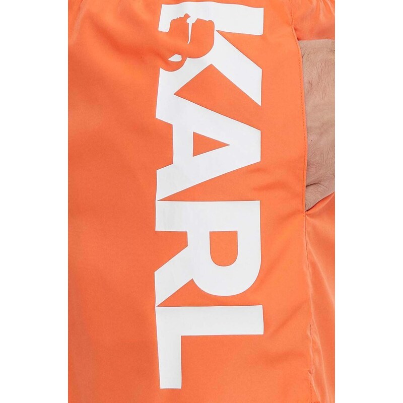 Karl Lagerfeld pantaloncini da bagno colore arancione