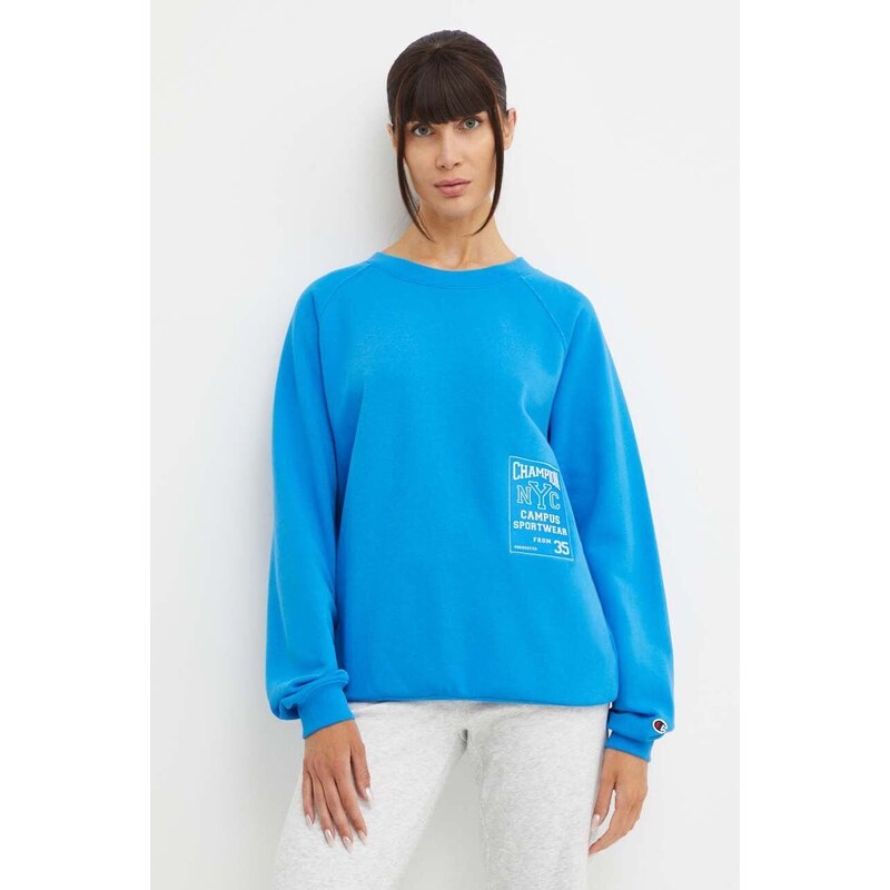 Champion felpa donna colore blu 117197 Stileo