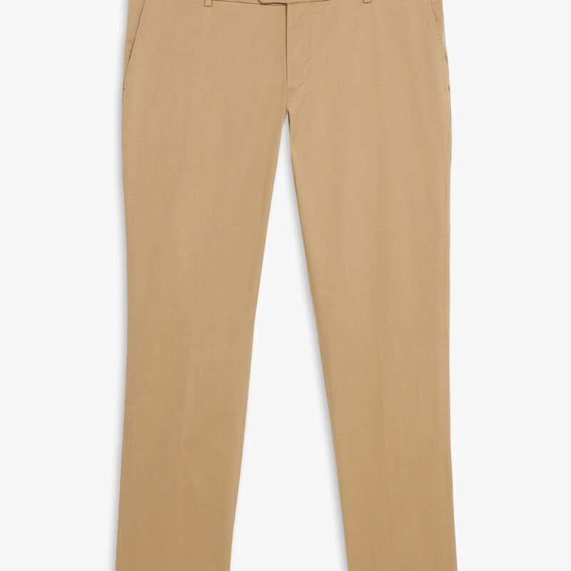 Brooks Brothers Pantalone chino kaki slim fit in cotone doppio ritorto - male Pantaloni casual Khaki 30