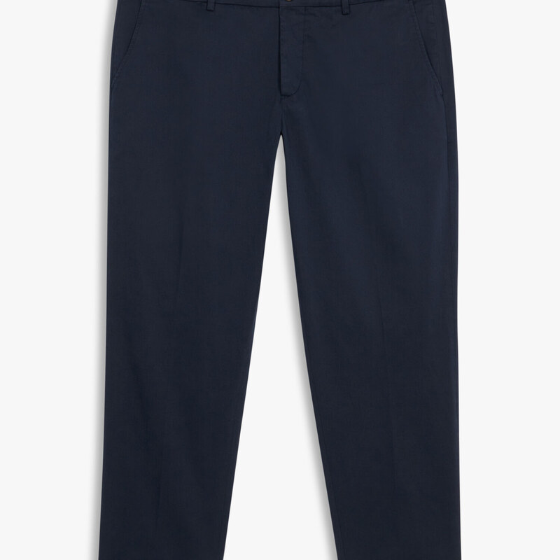 Brooks Brothers Pantalone chino navy relaxed fit in cotone doppio ritorto - male Pantaloni casual Navy 30