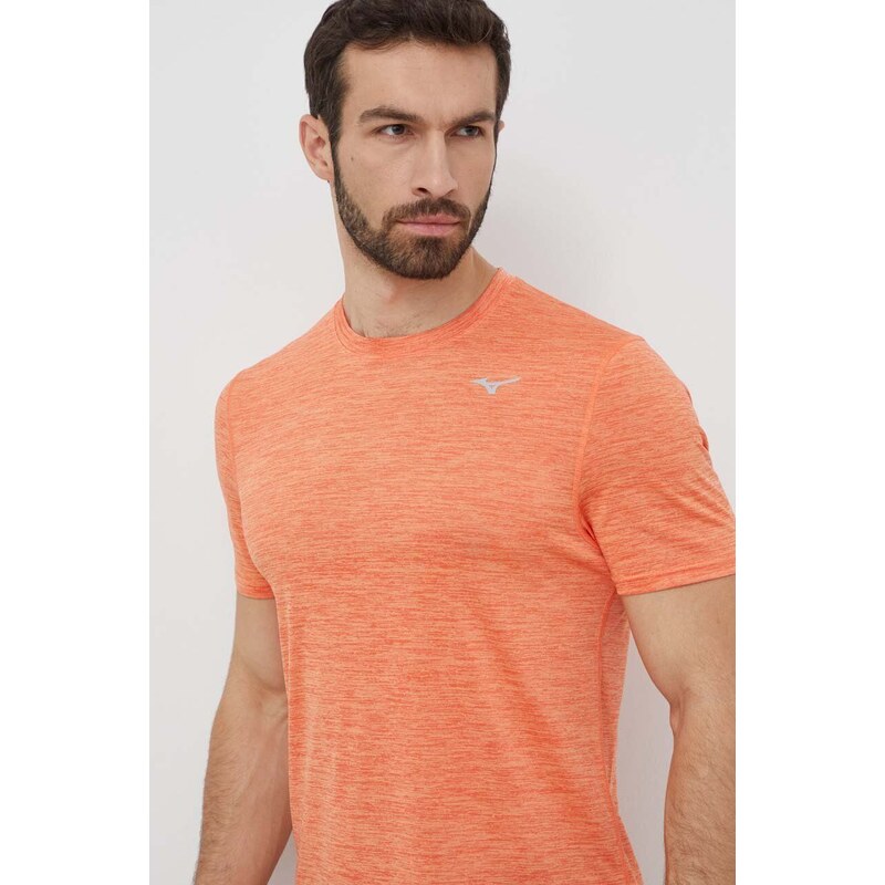 Mizuno maglietta da corsa Impulse colore arancione J2GAA519