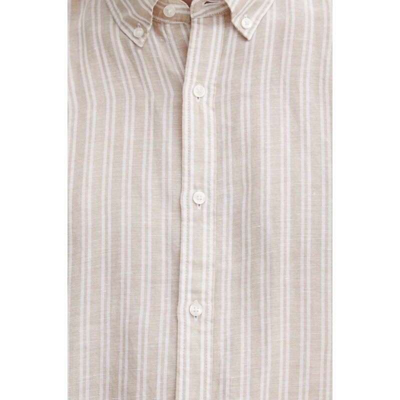 Michael Kors camicia di lino colore beige