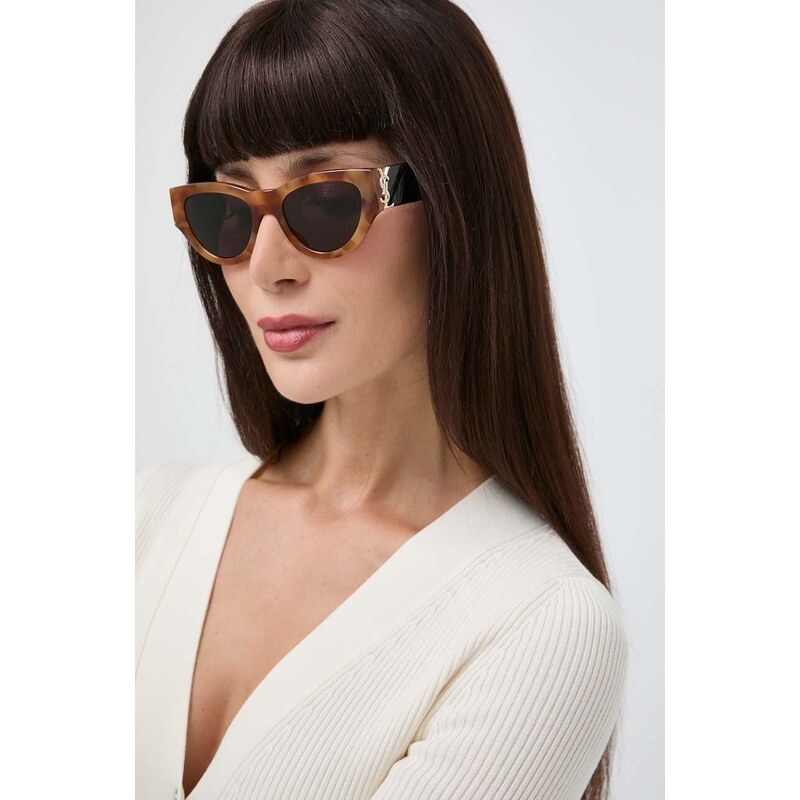 Saint Laurent occhiali da sole donna colore marrone SL M94