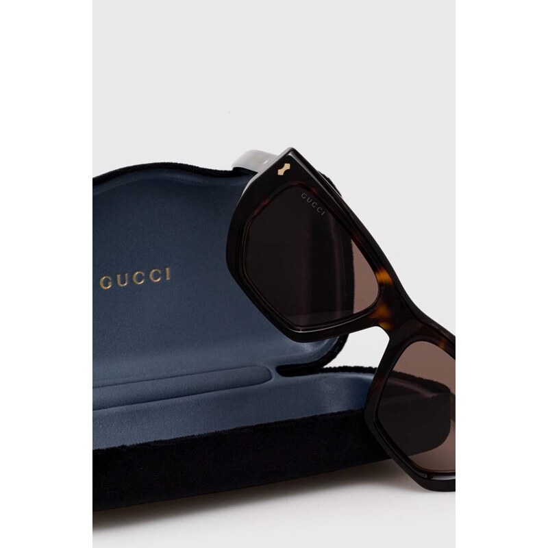 Gucci occhiali da sole donna colore marrone GG1520S