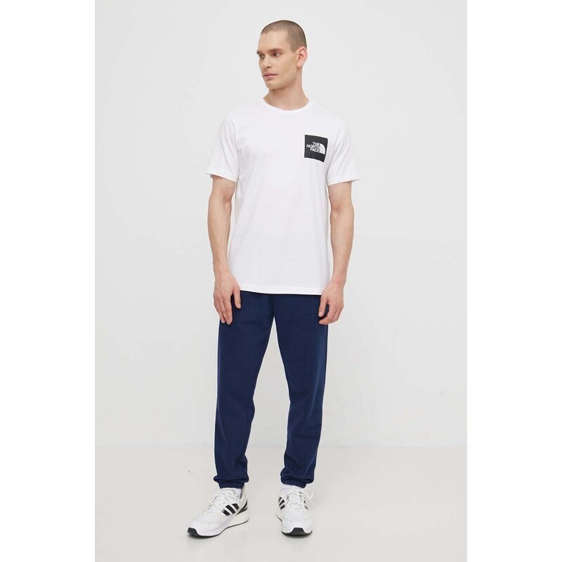 The North Face t-shirt in cotone M S/S Fine Tee uomo colore bianco NF0A87NDFN41