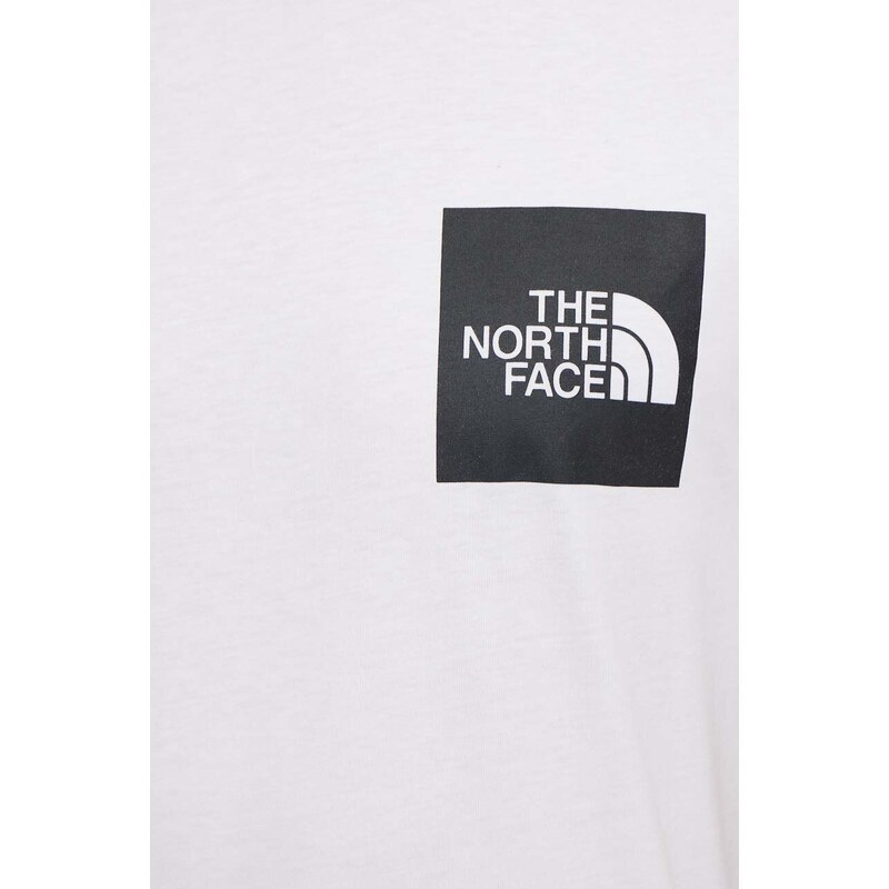 The North Face t-shirt in cotone M S/S Fine Tee uomo colore bianco NF0A87NDFN41