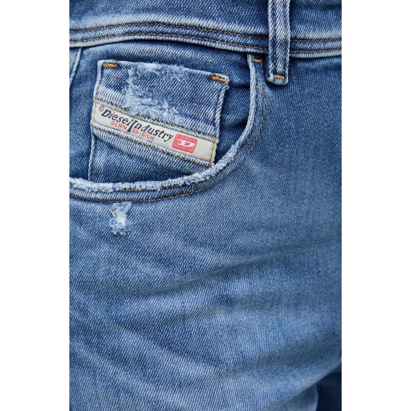 Diesel jeans 1985 SLANDY-HIGH donna colore blu A03597.09H92