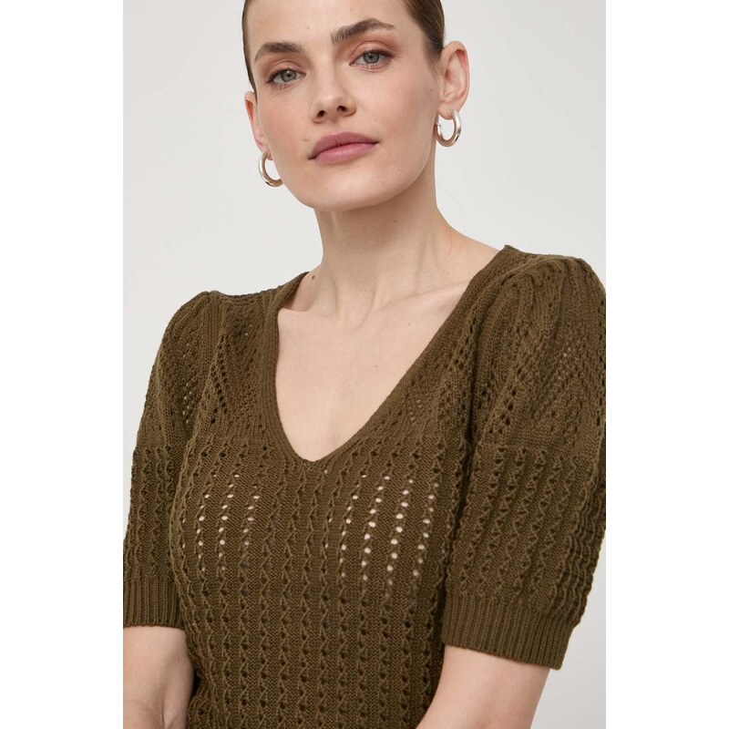 Morgan maglione in cotone colore verde