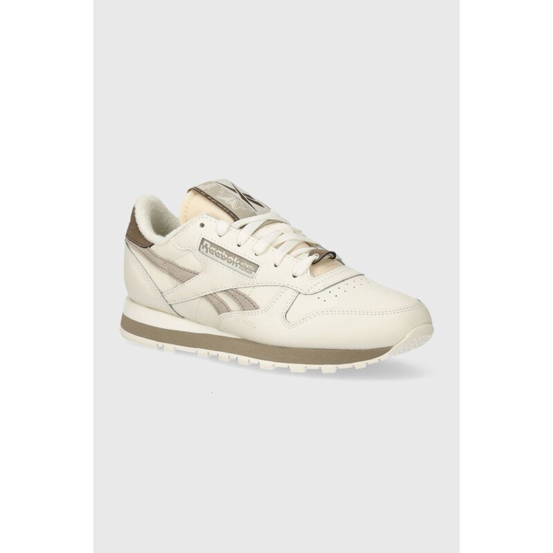 Reebok Classic sneakers in pelle Classic Leather colore beige 100074360