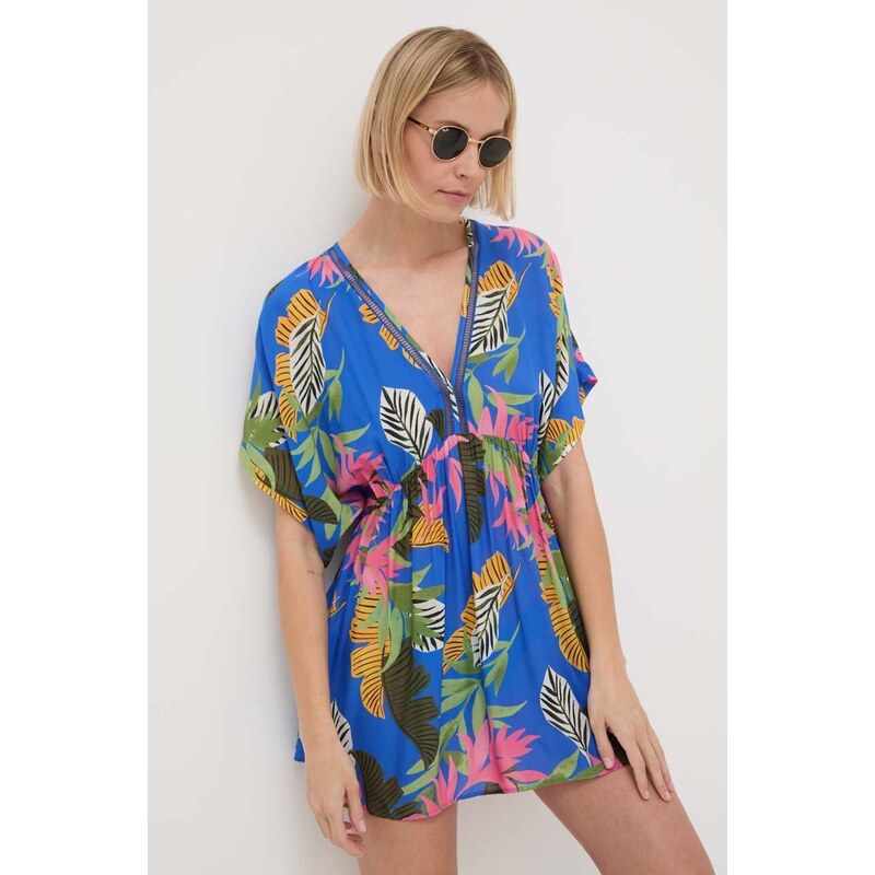 Desigual tappetino mare TROPICAL PARTY colore blu 24SWMW23