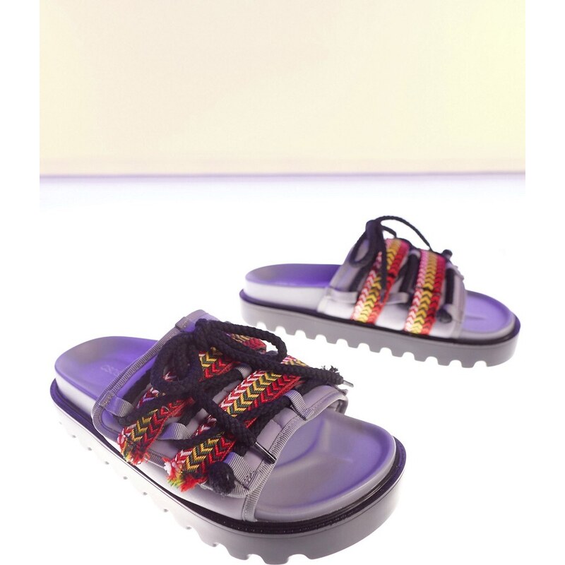 ASOS DESIGN - Sandali in neoprene con suola spessa stile skater-Multicolore
