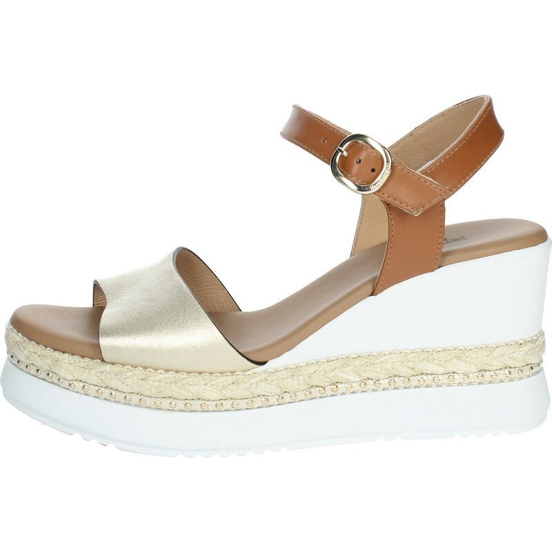 Sandali in pelle con zeppa Nero Jonak - Donna | Place des Tendances
