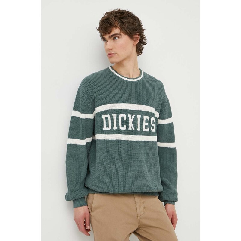Dickies maglione in cotone MELVERN colore verde DK0A4YMC