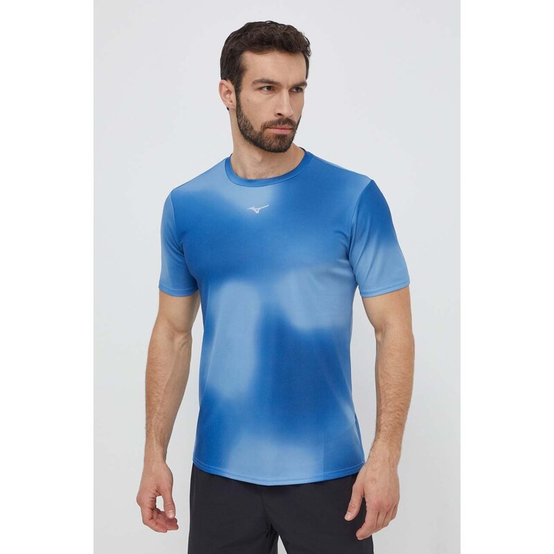 Mizuno maglietta da corsa Core Graphic colore blu J2GAB010