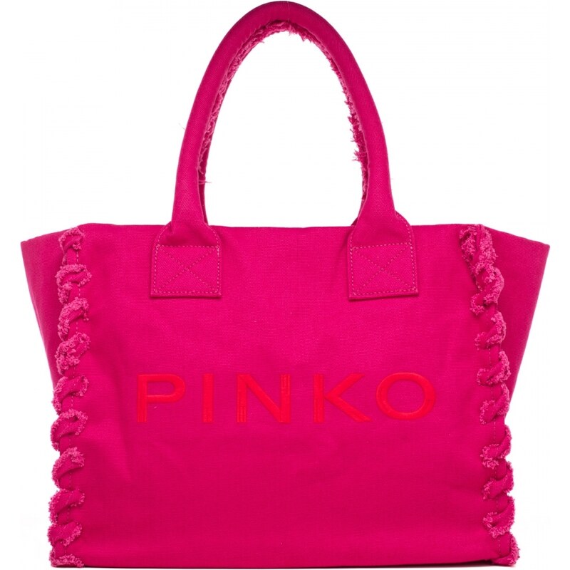 Pinko borsa a mano donna beach shopping pink