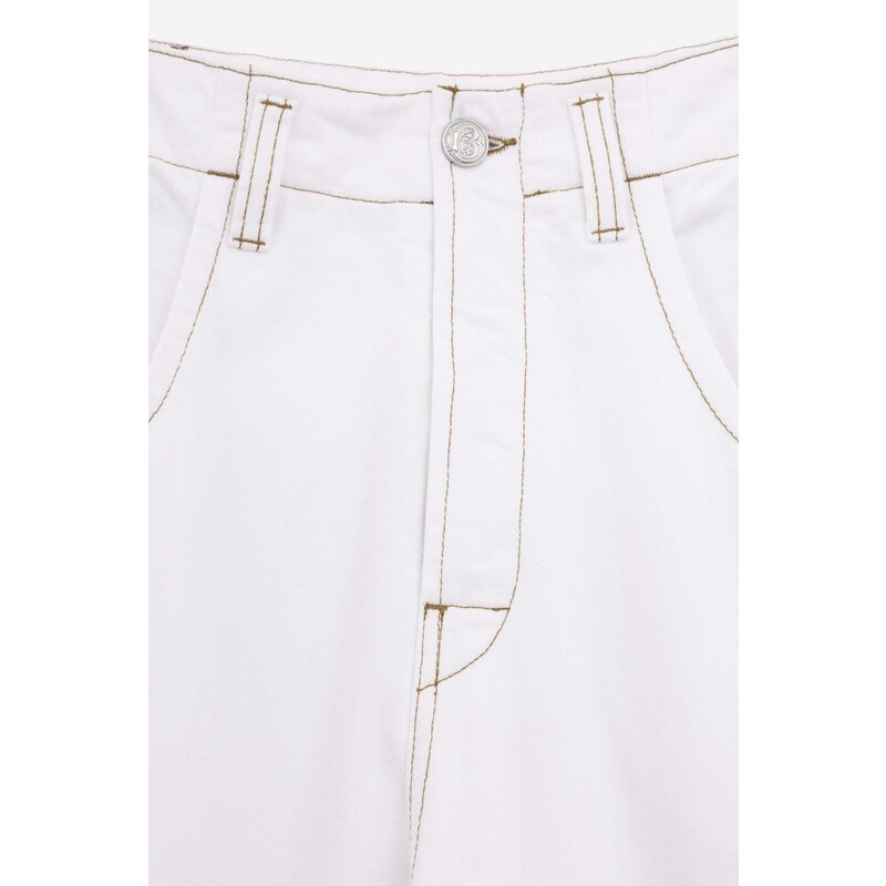 BLUEMARBLE Jeans HIBISCUS DENIM in cotone bianco
