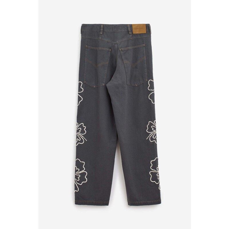BLUEMARBLE Jeans HIBISCUS DENIM in cotone grigio