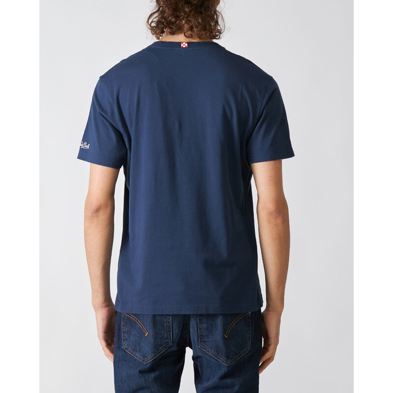 Mc2 Saint Barth Classic T-Shirt Blu Sapore Di Gin