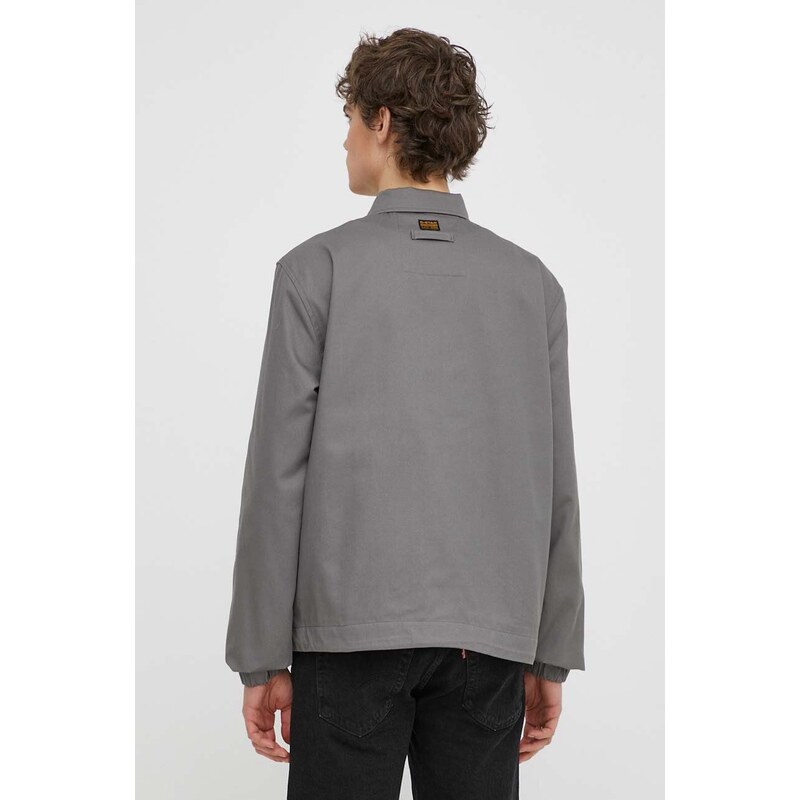 G-Star Raw giacca in cotone colore grigio