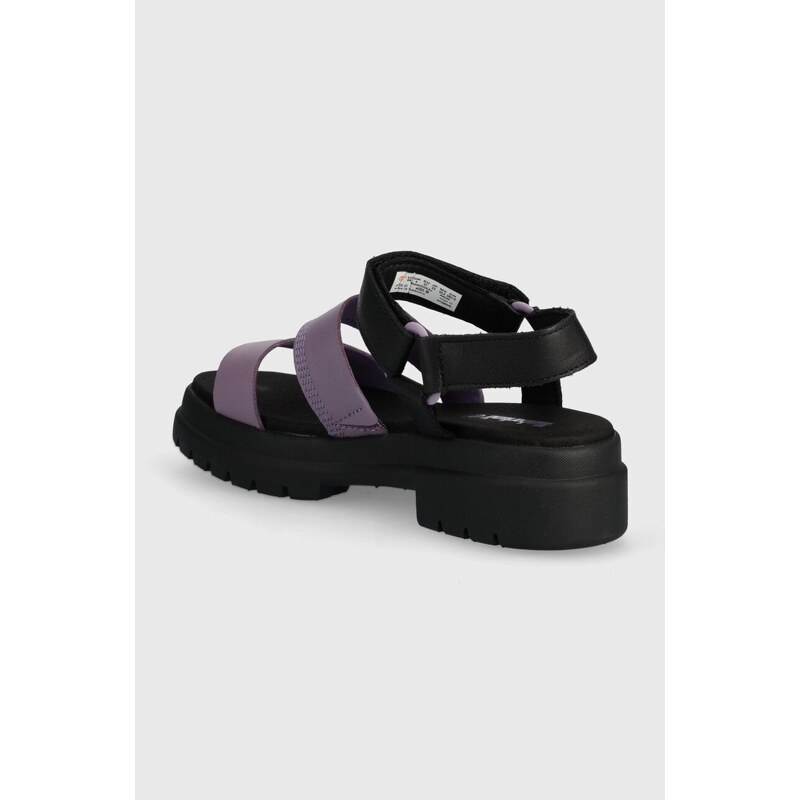 Timberland sandali in pelle London Vibe donna colore violetto TB0A63GGEAJ1