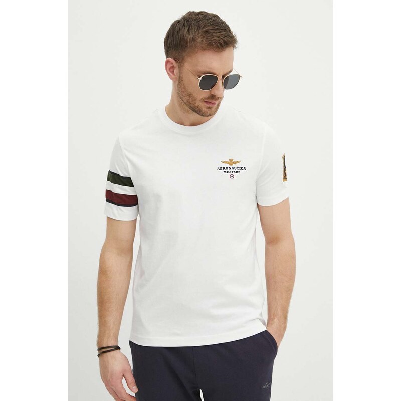 Accademia Militare Bianco Cotton Men T-Shirt