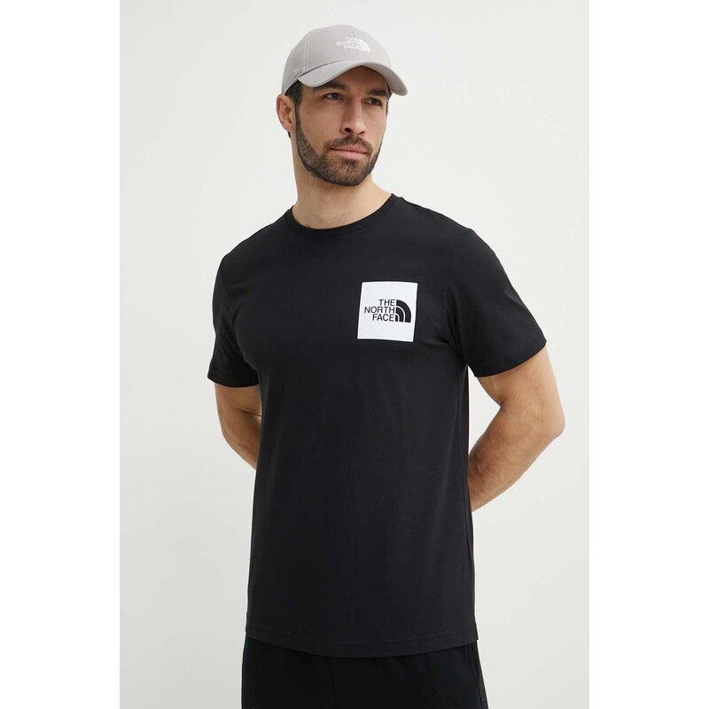 The North Face t-shirt in cotone M S/S Fine Tee uomo colore nero NF0A87NDJK31