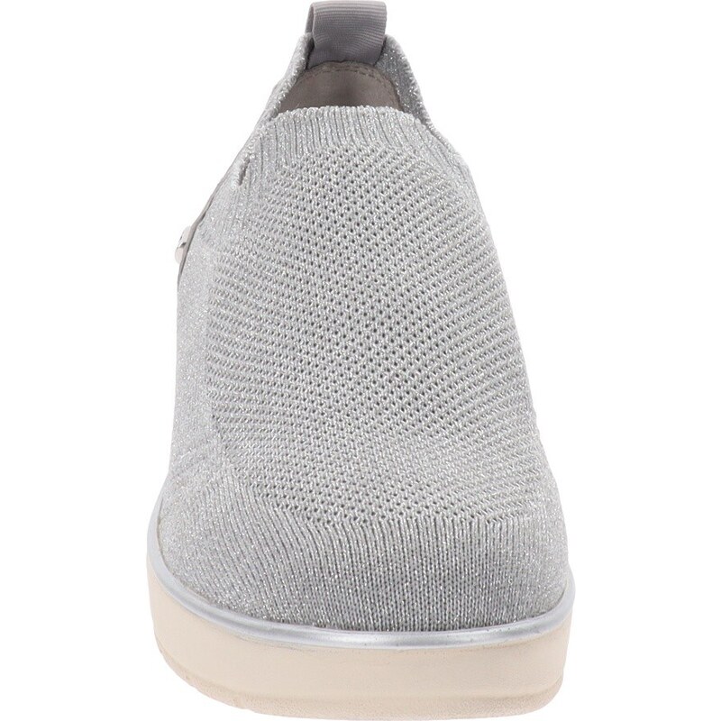 Valleverde Sneakers Donna In Pelle Scamosciata – Mocassino Con Tacco A Zeppa 5cm E Suola In Gomma