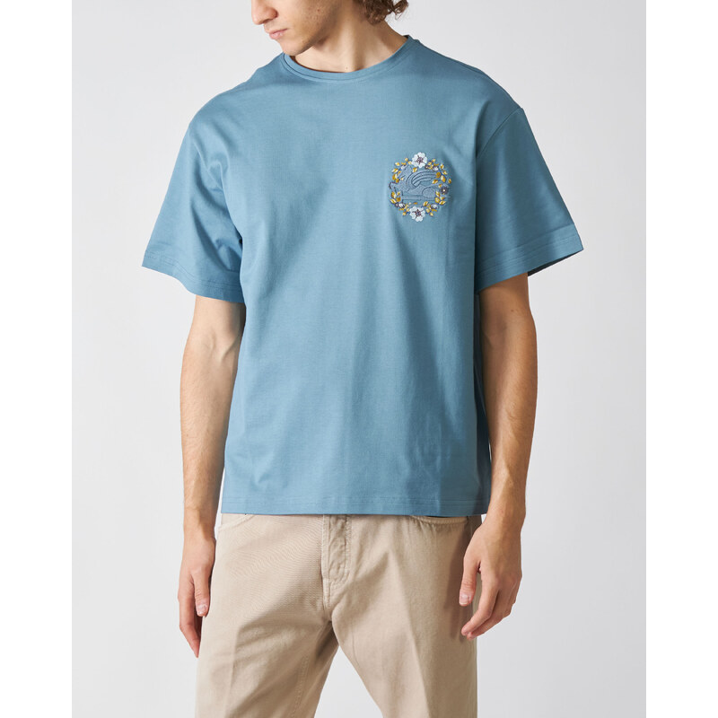 Etro T-Shirt Soho Azzurra