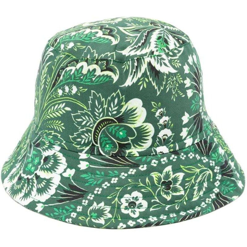 ETRO KIDS Cappello bucket stampa paisley verde